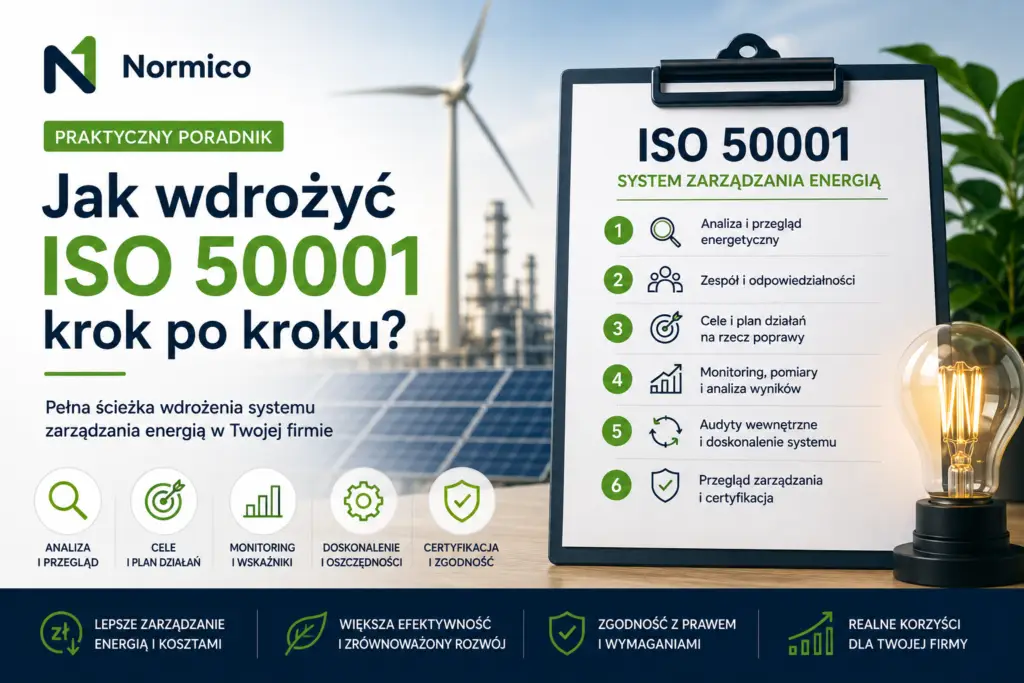 Jak wdrożyć ISO 50001 krok po kroku – etapy wdrożenia systemu zarządzania energią